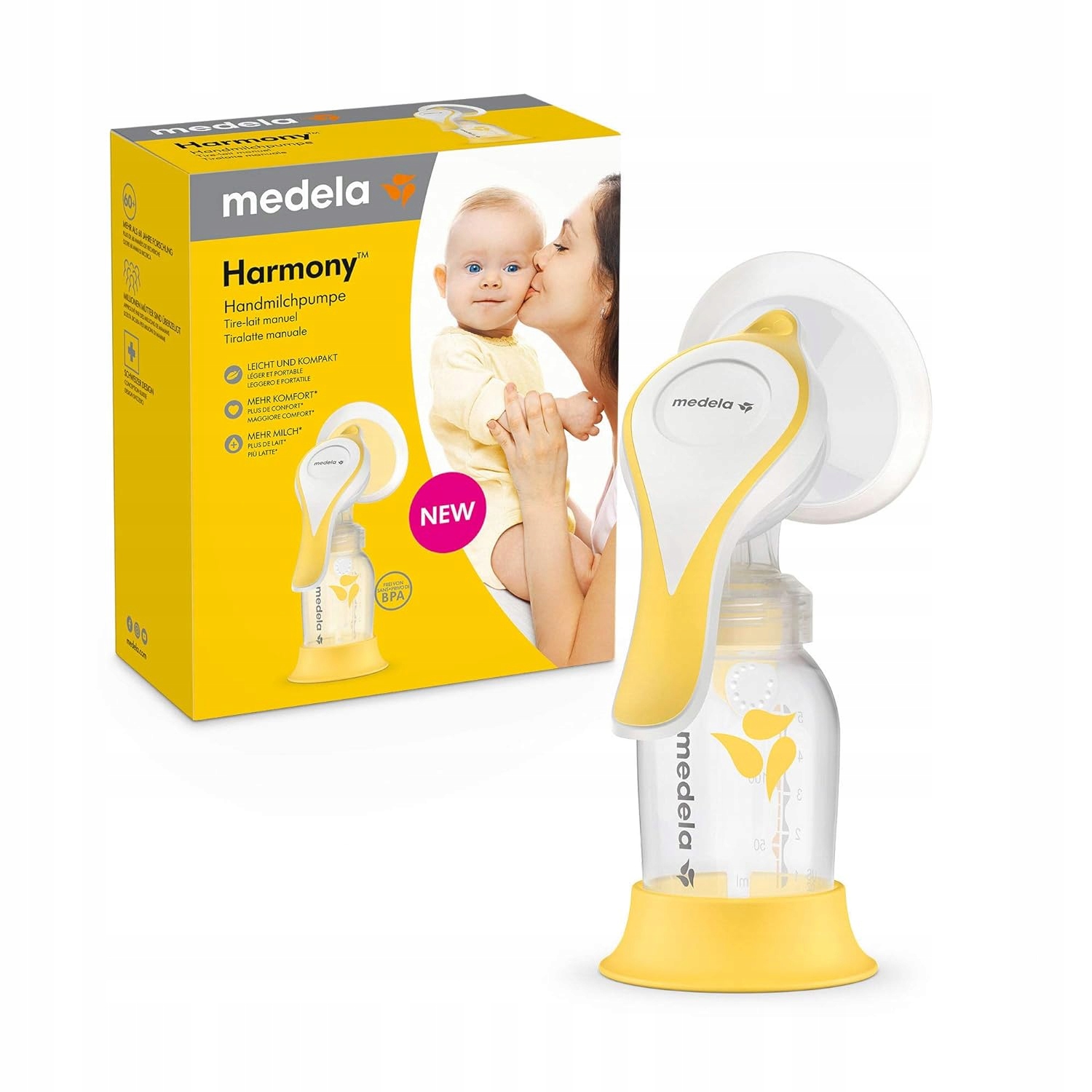 Laktator ręczny Medela Harmony 150 ml