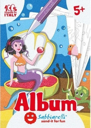 

Syrenki album do kolorowania piasek Sabbiarelli