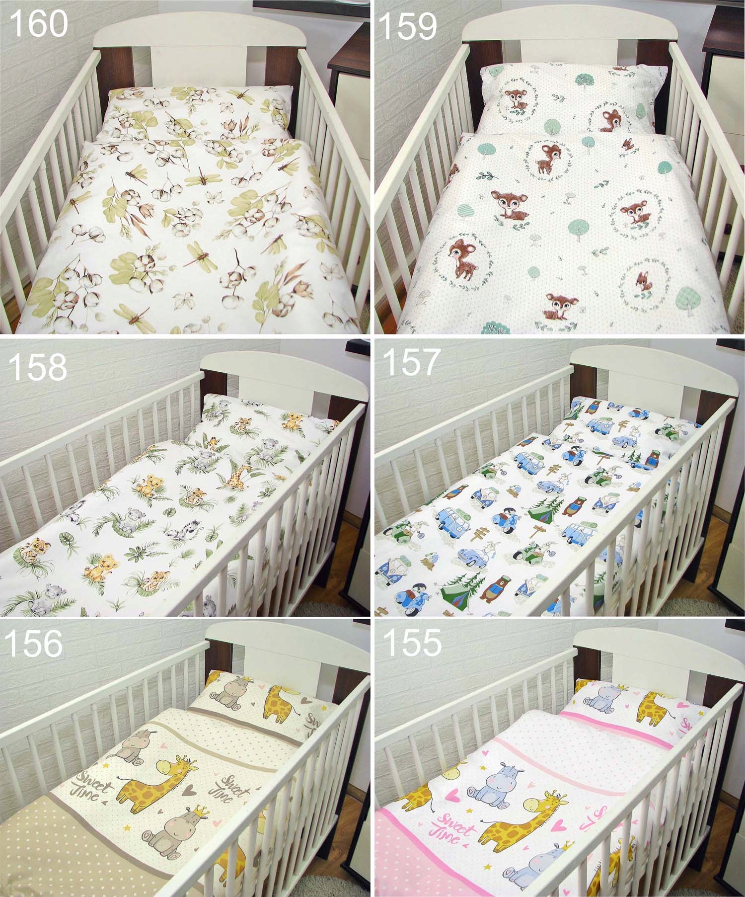 2 el. 70x100, 40x60 Komplet pościeli, poszewki na zamek Kolor dominujący wielokolorowy