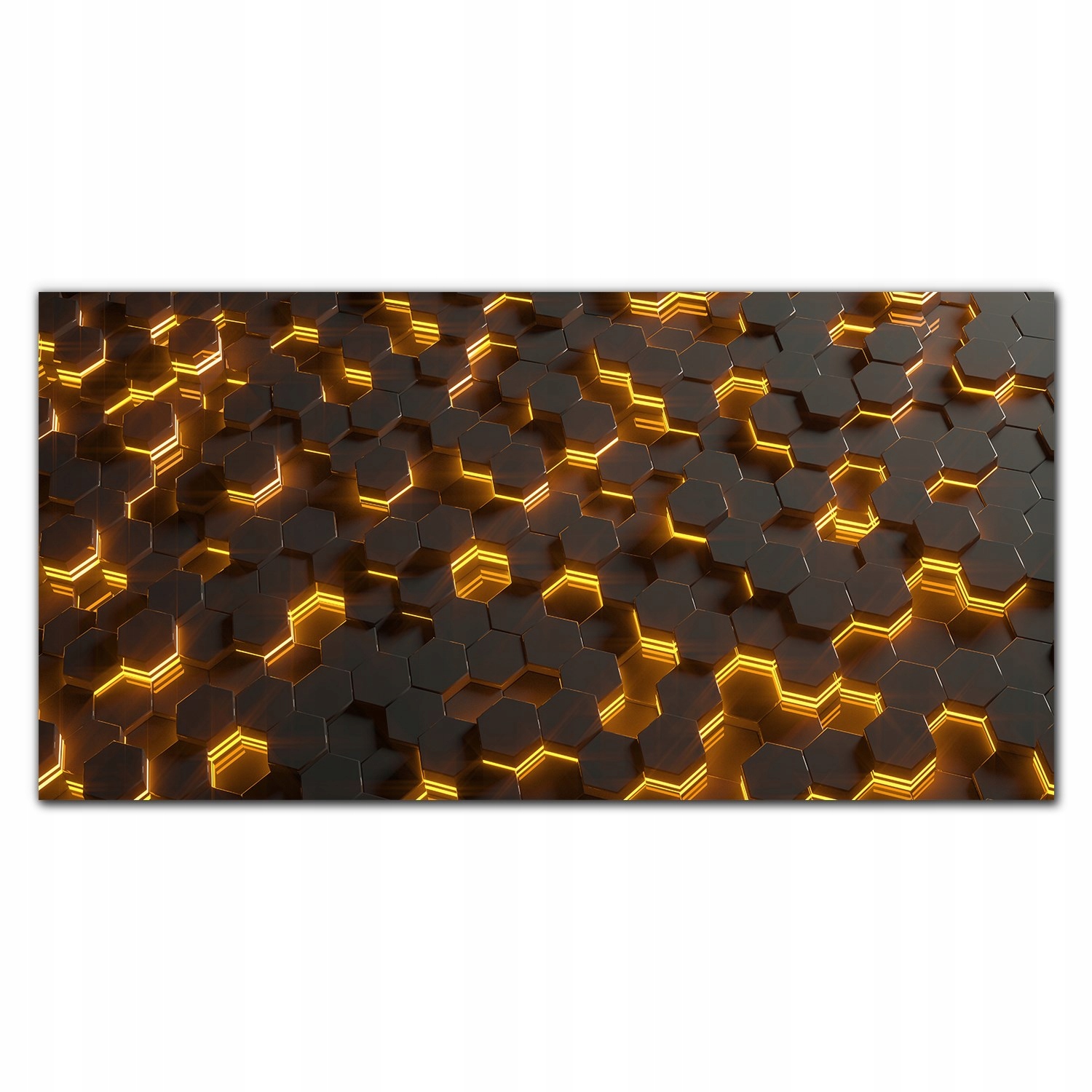 Obraz na plátně na rámu Šestiúhelníky 120x60 cm