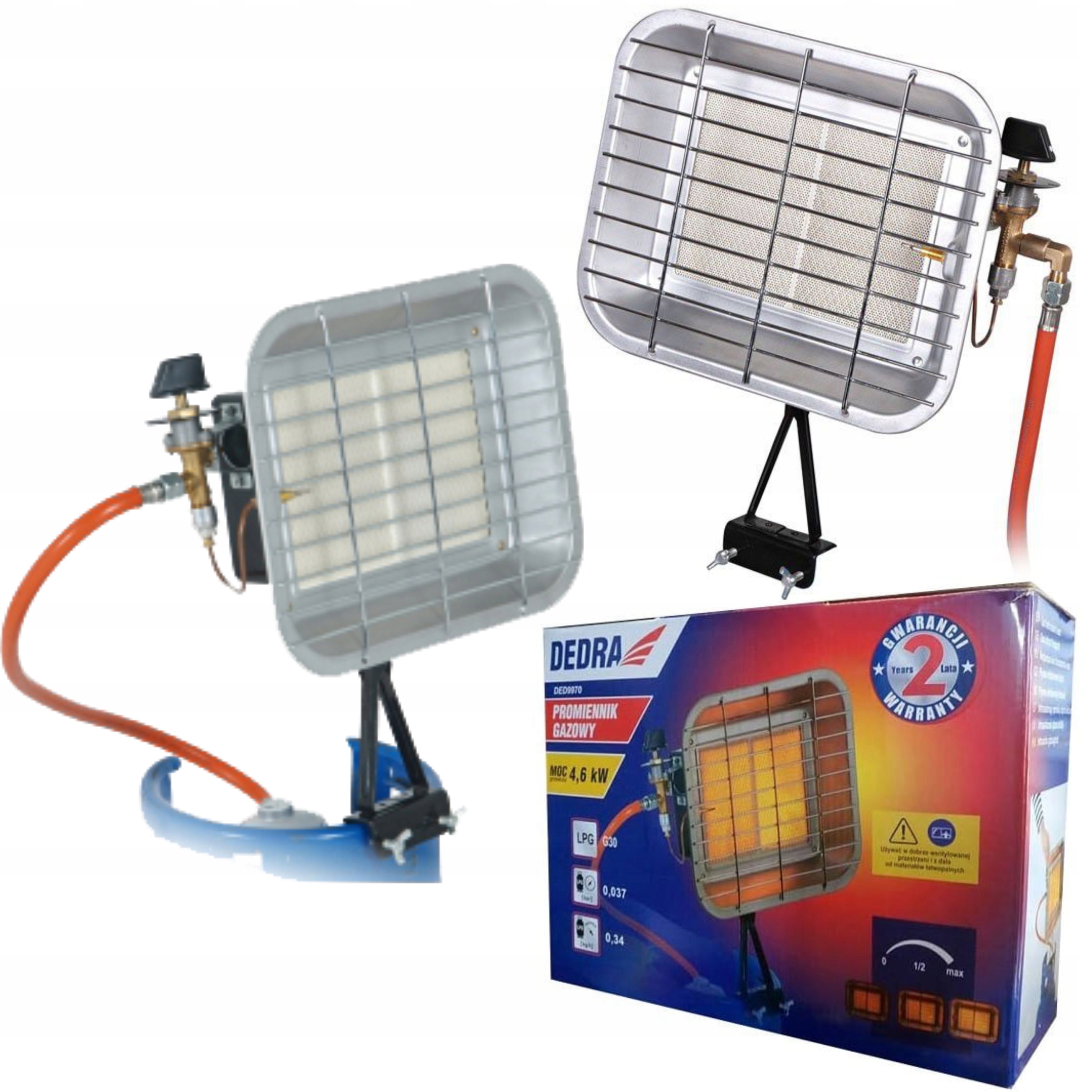 Žiarič na fľašu Dedra DED9970 4.6 kW Slnko
