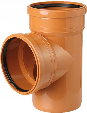 TRÓJNIK KANALIZACYJNY FI 110x90 ST. KAN.ZEWNĘTRZNA