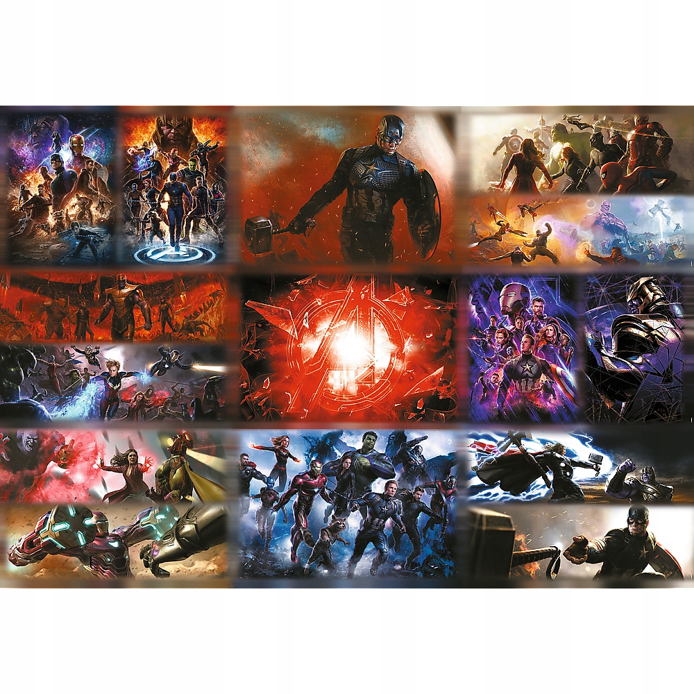 Puzzle 13500 Prime Uft Marvel Hulk Iron Man Thor Kapitán Amerika 12+ Trefl