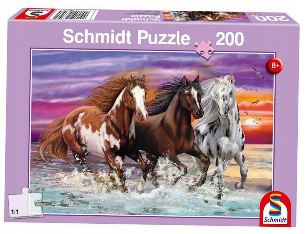 Puzzle 200 Trzy dzikie konie Schmidt 109059 (4001504563561