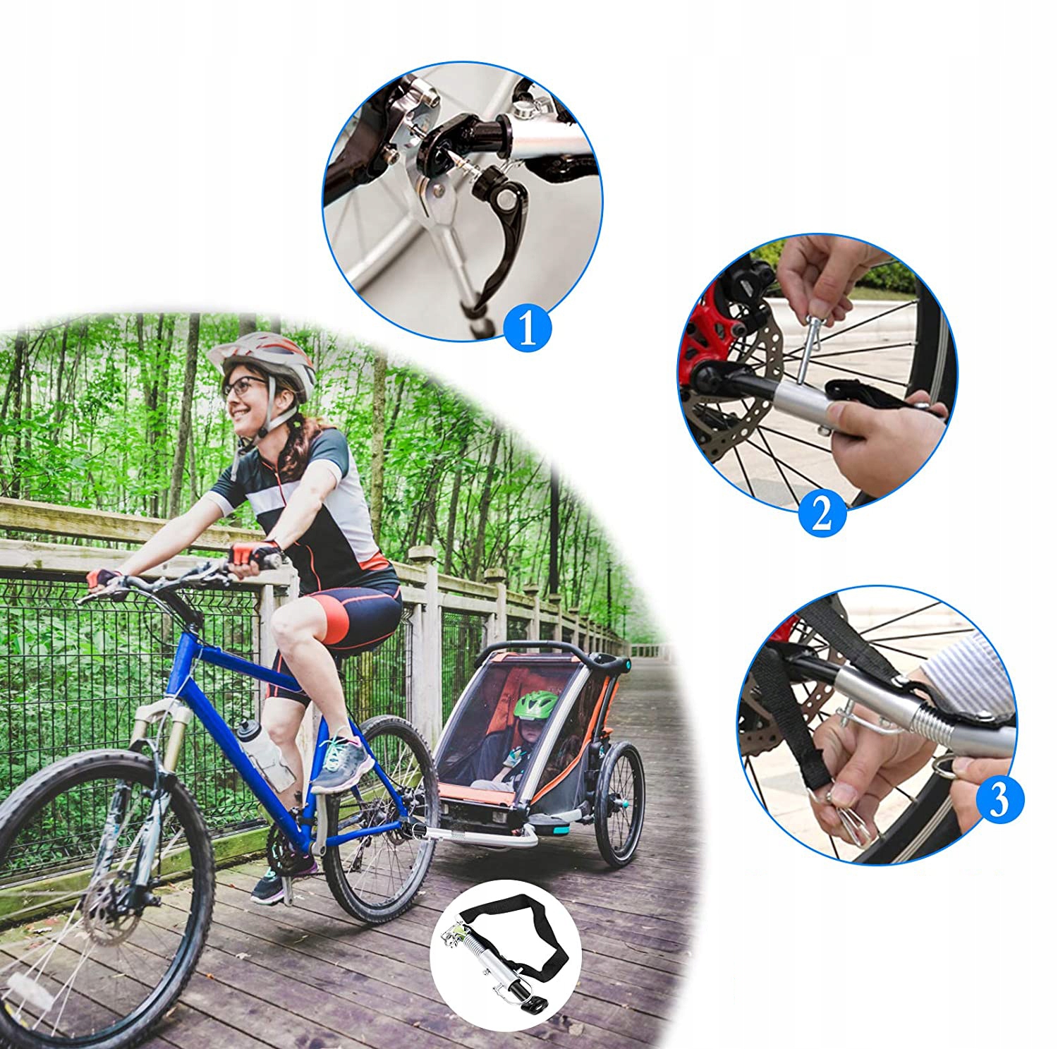 ZACZEP PRZYCZEPY ROWEROWEJ DLA WÓZKA ADAPTER DO PRZYCZEPKI ROWEROWEJ EAN (GTIN) 4048575690185