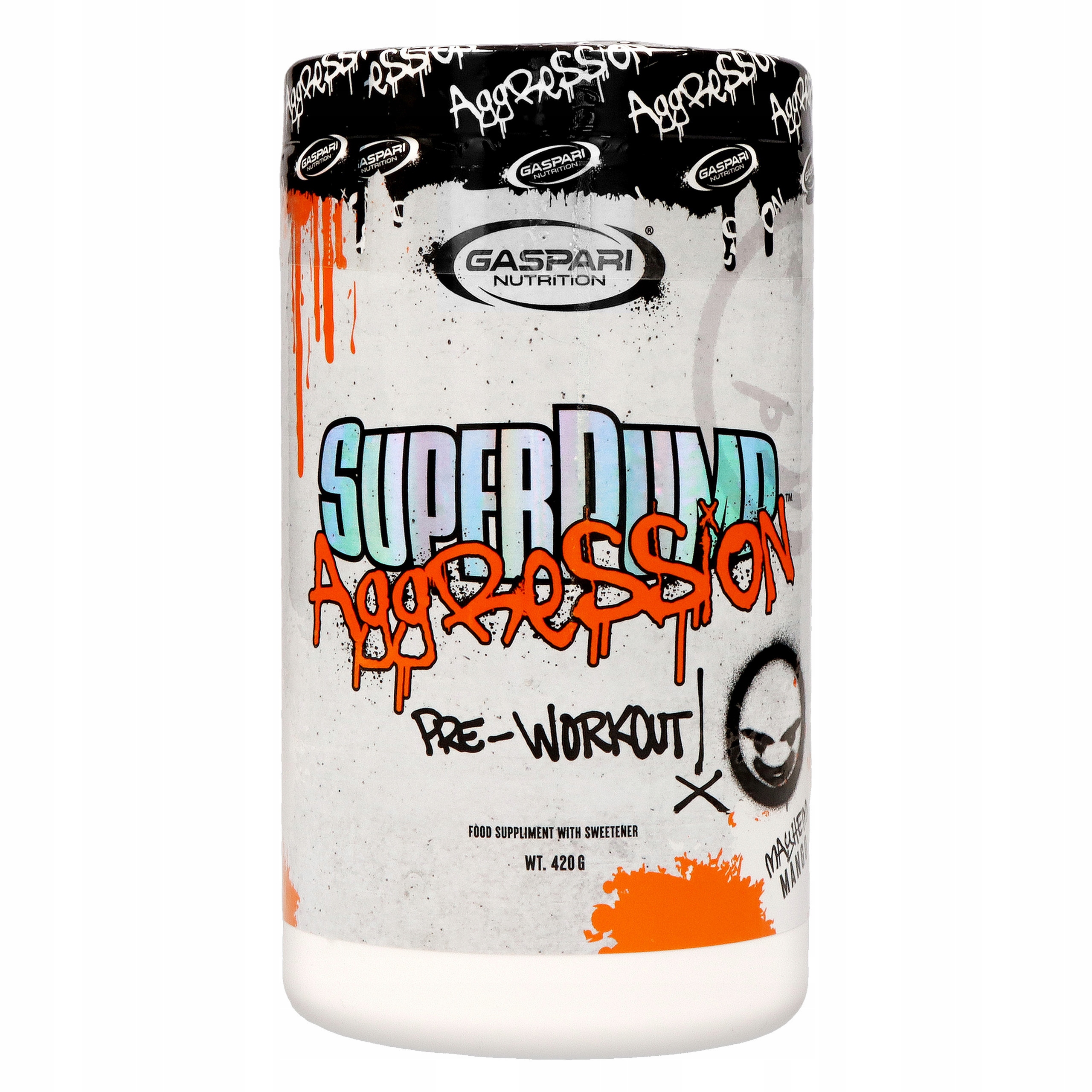 Předtréninková pumpa Gaspari Pump Aggression 420 g Mango Silová pumpa