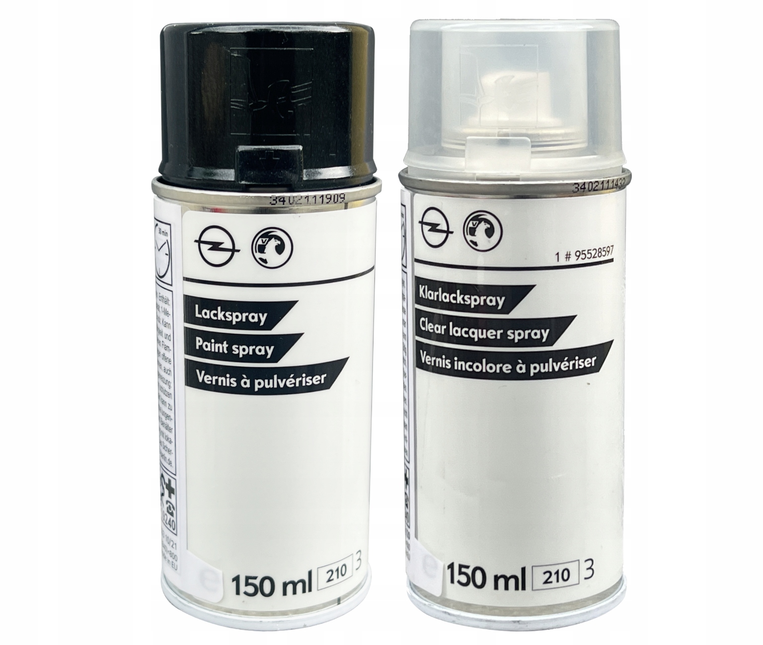 Lakier do Opel Z22C Zestaw 2x150ml Spray Graphitschwarz Met.