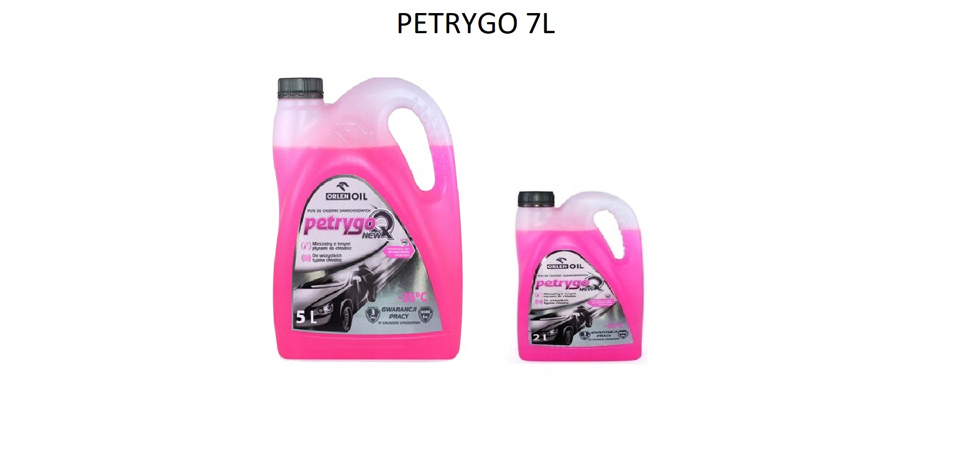 

Płyn chłodniczy różowy Petrygo 5L+2L