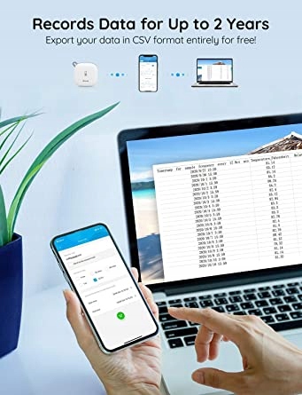 GOVEE Termometr Higrometr WiFi Wewnętrzny z Aplikacją do Szklarni i Piwnic — miniatura 14