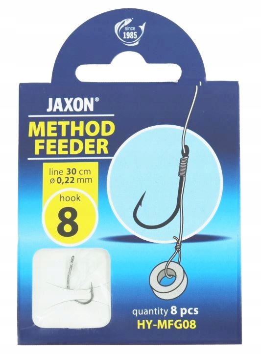 

8 Haczyki Method Feeder Jaxon 8szt gumka przypon