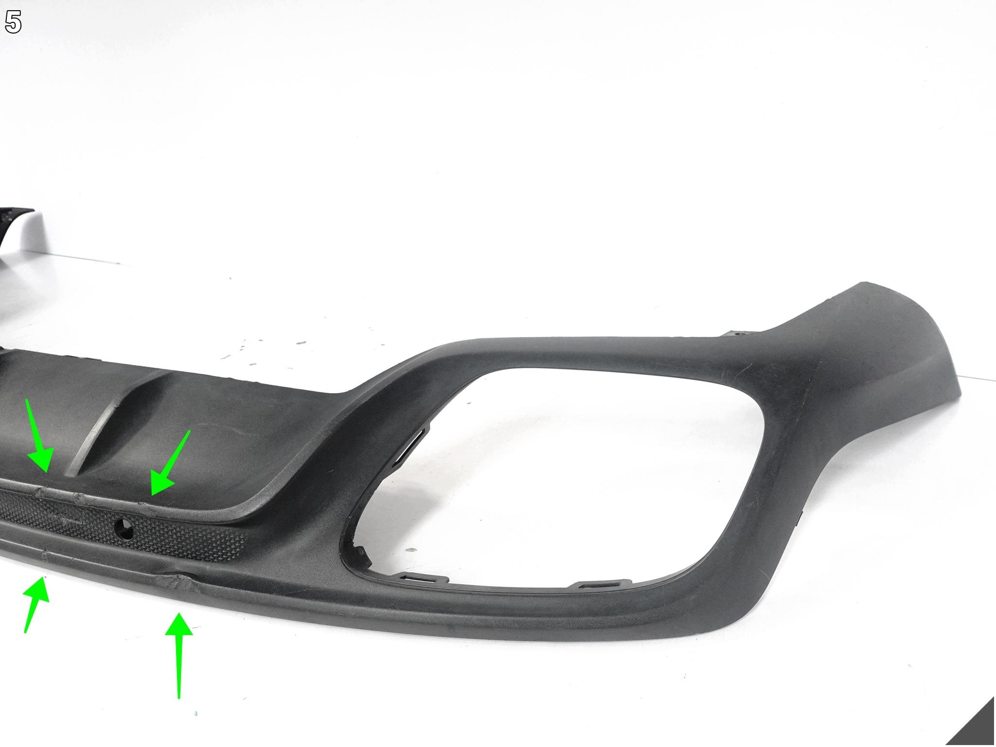 PORSCHE PANAMERA II 2 971 LIFT 20-23 SPOILER diffuser W bumper rear part (PDC)