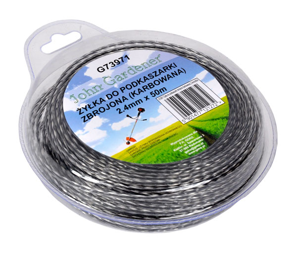 

Żyłka do kosy podkaszarki karbowana 2,4mm x 15m