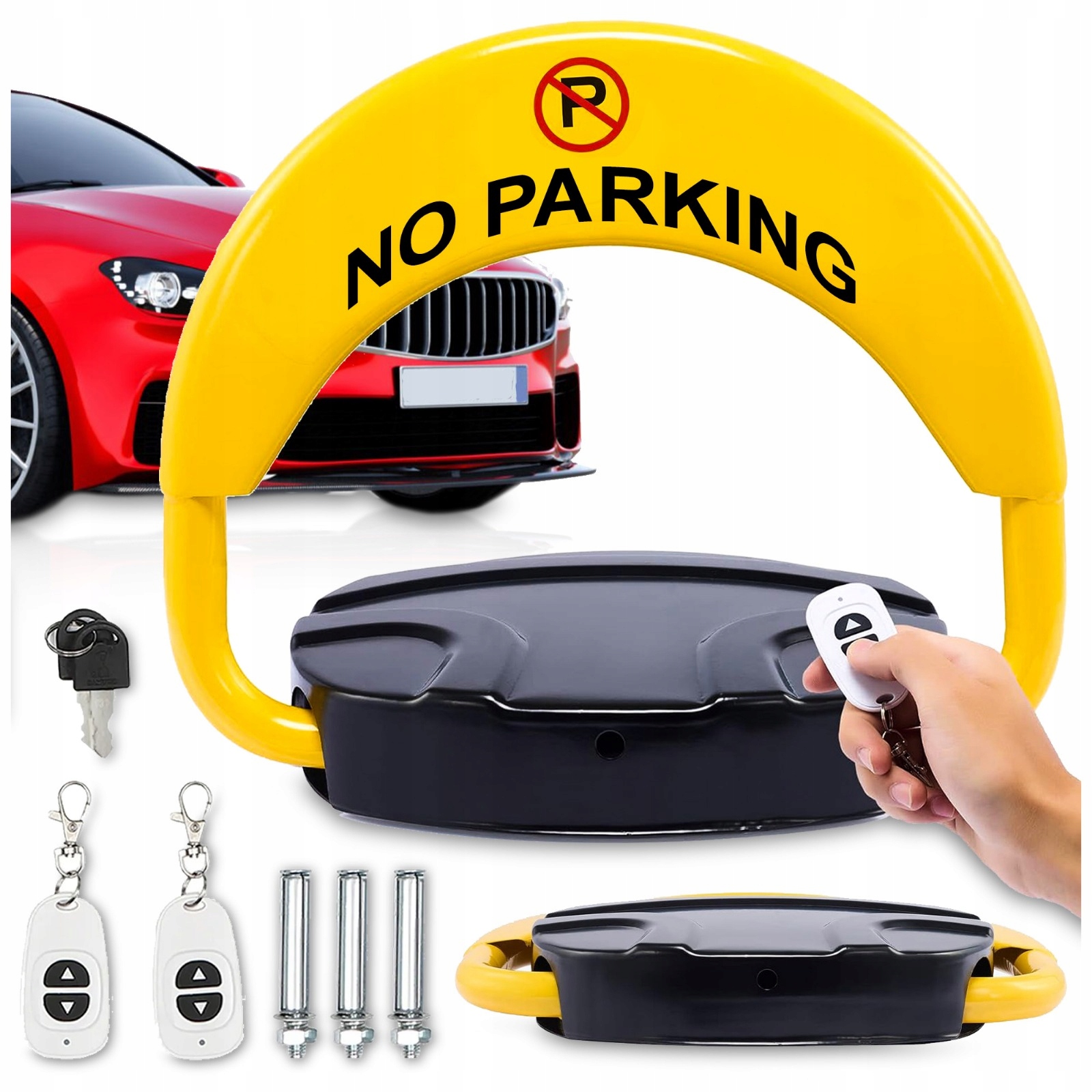 Parkovací Zámok Parkovacieho Miesta, Skladací Stĺpik Na Diaľkové Ovládanie, Oceľ