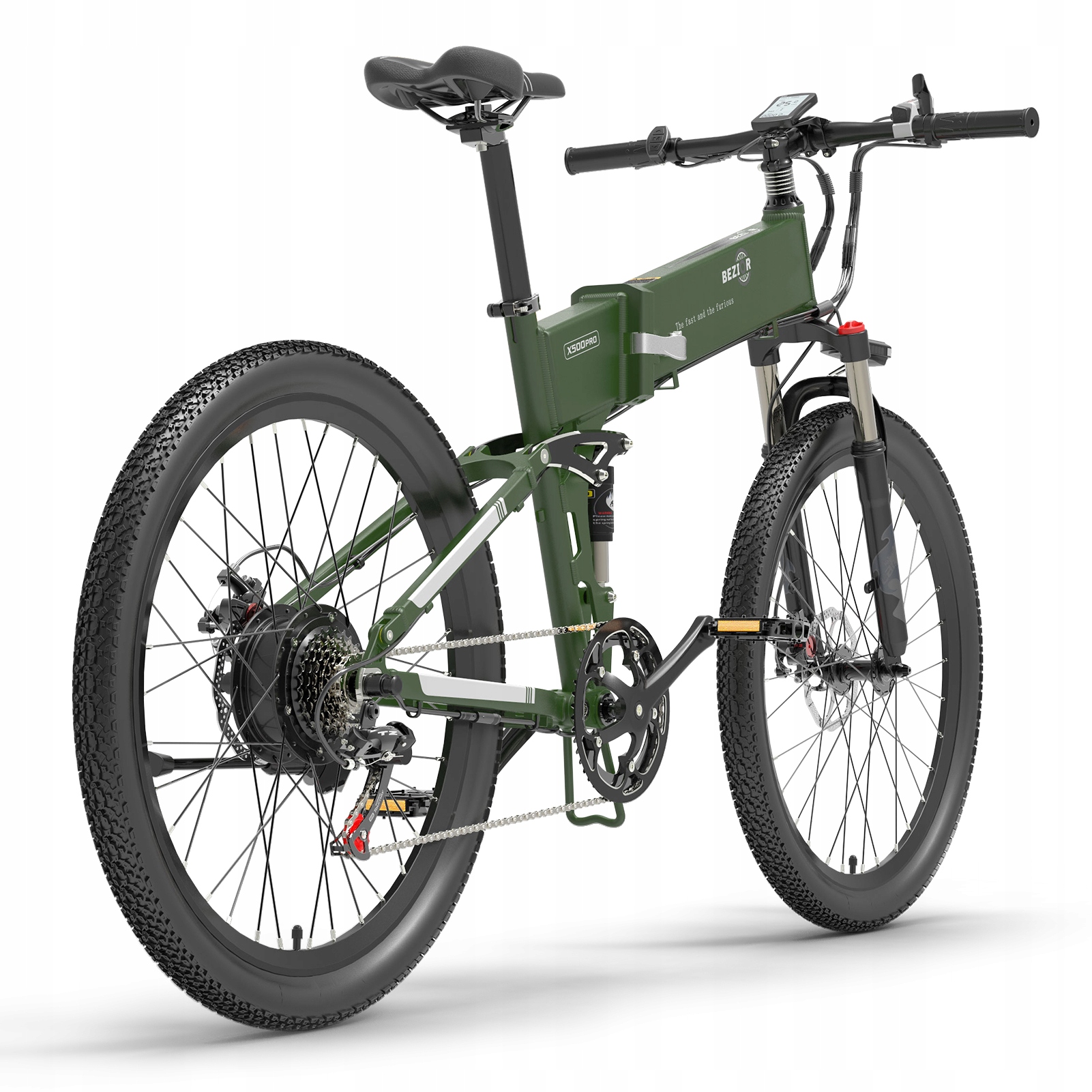 26-дюймовый складной электрический велосипед 10.4 AH бренд Bezior