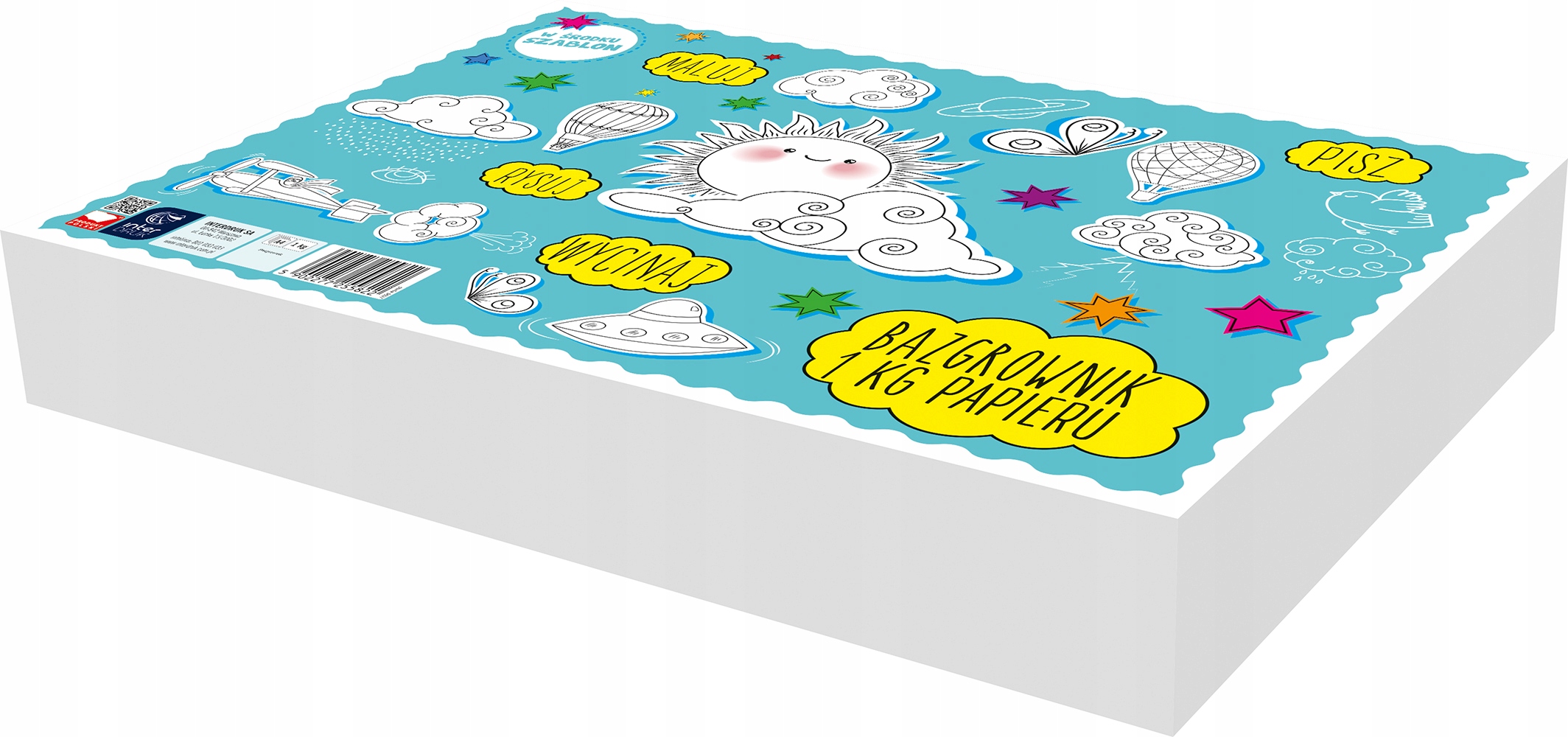 BAZGROWNIK SZKICOWNIK BLOK RYSUNKOWY 1kg 200k. XXL Stan opakowania oryginalne