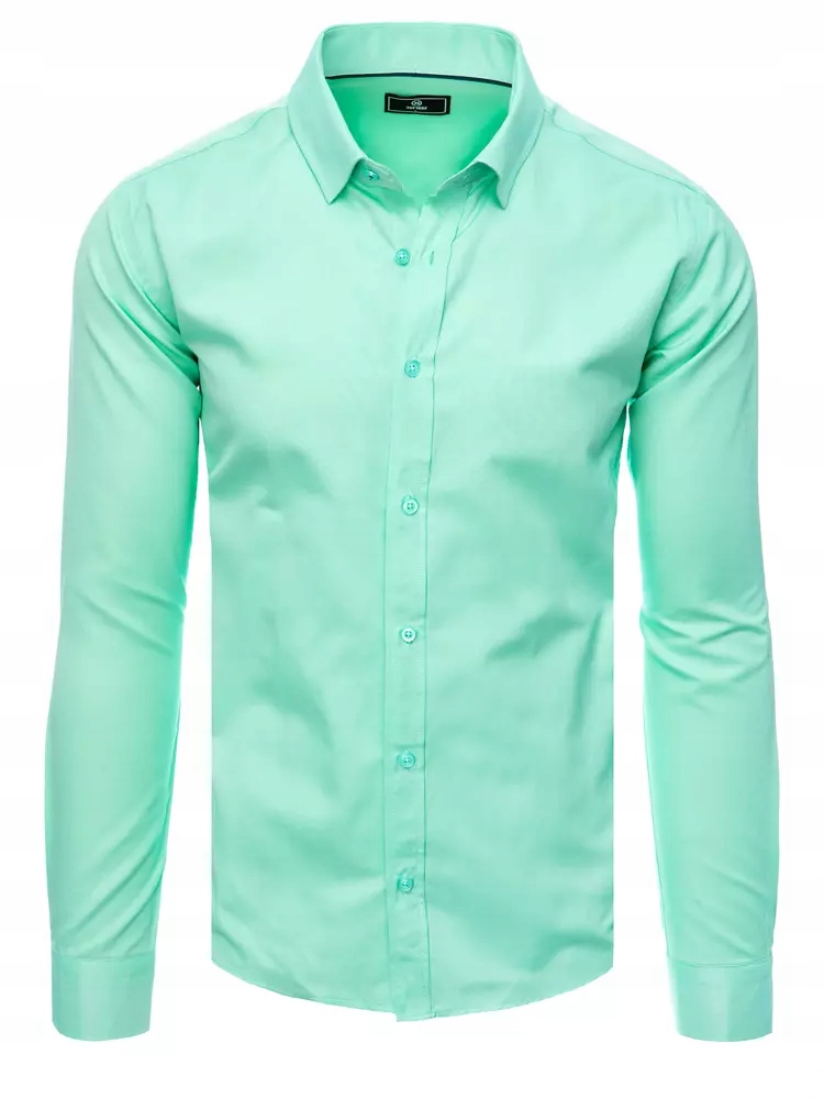 KOSZULA MĘSKA WE WZORY Z DŁUGIM RĘKAWEM roz. M