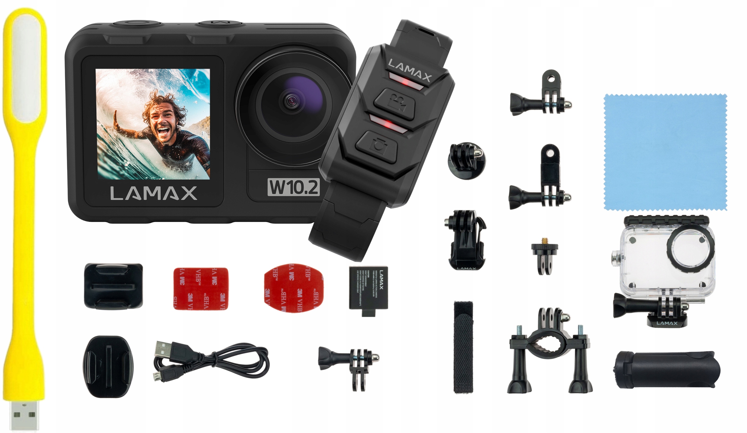 Lamax W10.2 akčná kamera 4K/60fps MAXsmooth 2.0 príslušenstvo