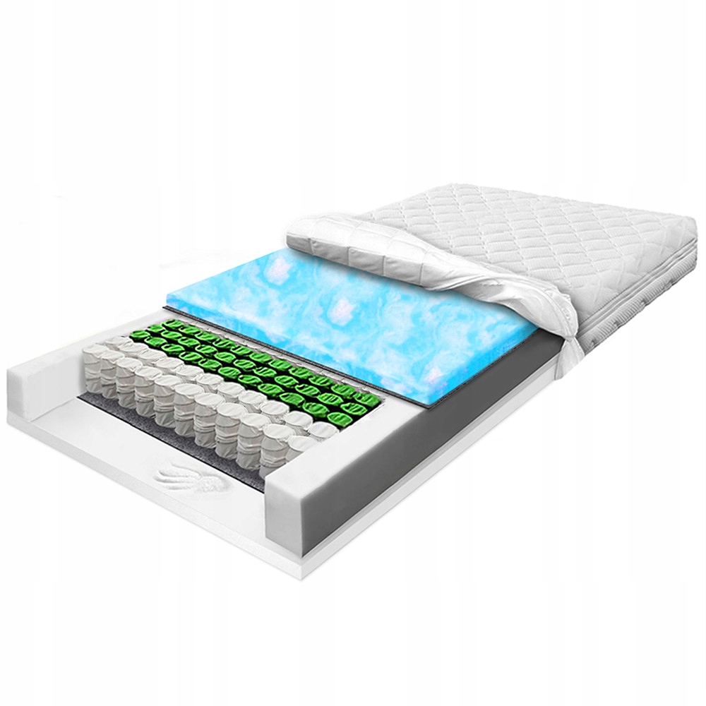 Mäkký vreckový matrac 110x190 21 visco s pamäťovým prispôsobením H2