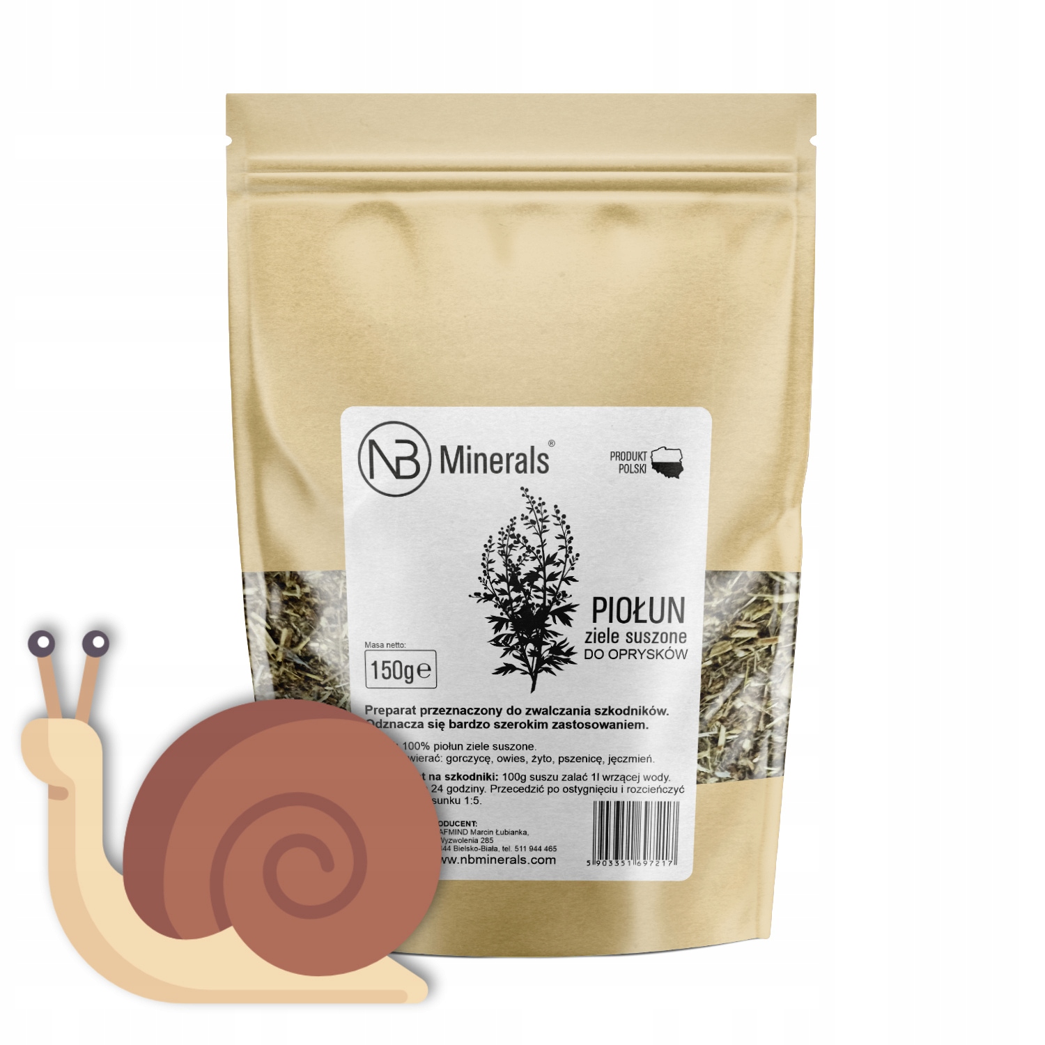 Piołun ziele do walki z ślimakami 150g