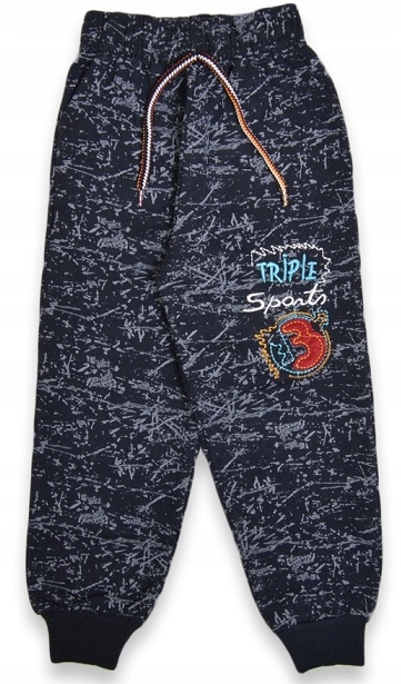 

Ocieplane Spodnie Dresowe dresy Wzory ekstra - 128