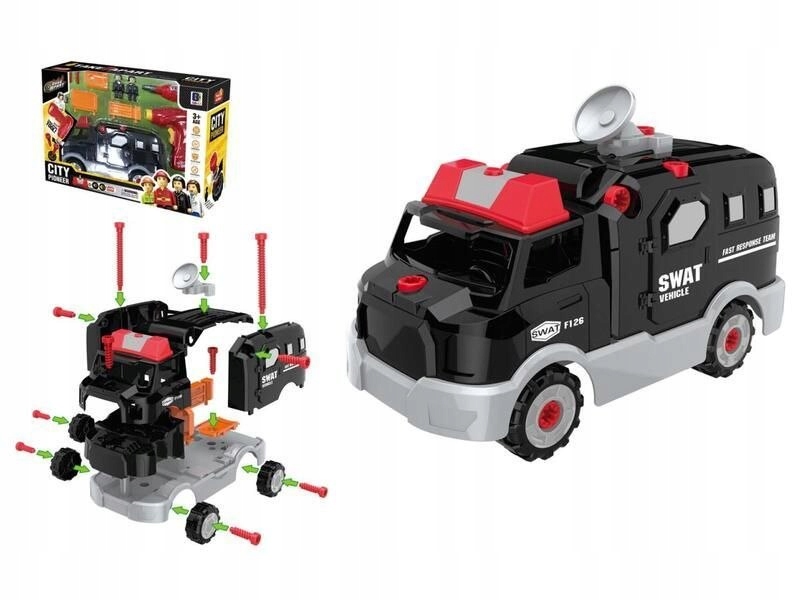 Samochód, Ciężarówka SWAT do rozkręcania i skręcan Marka ChRLD