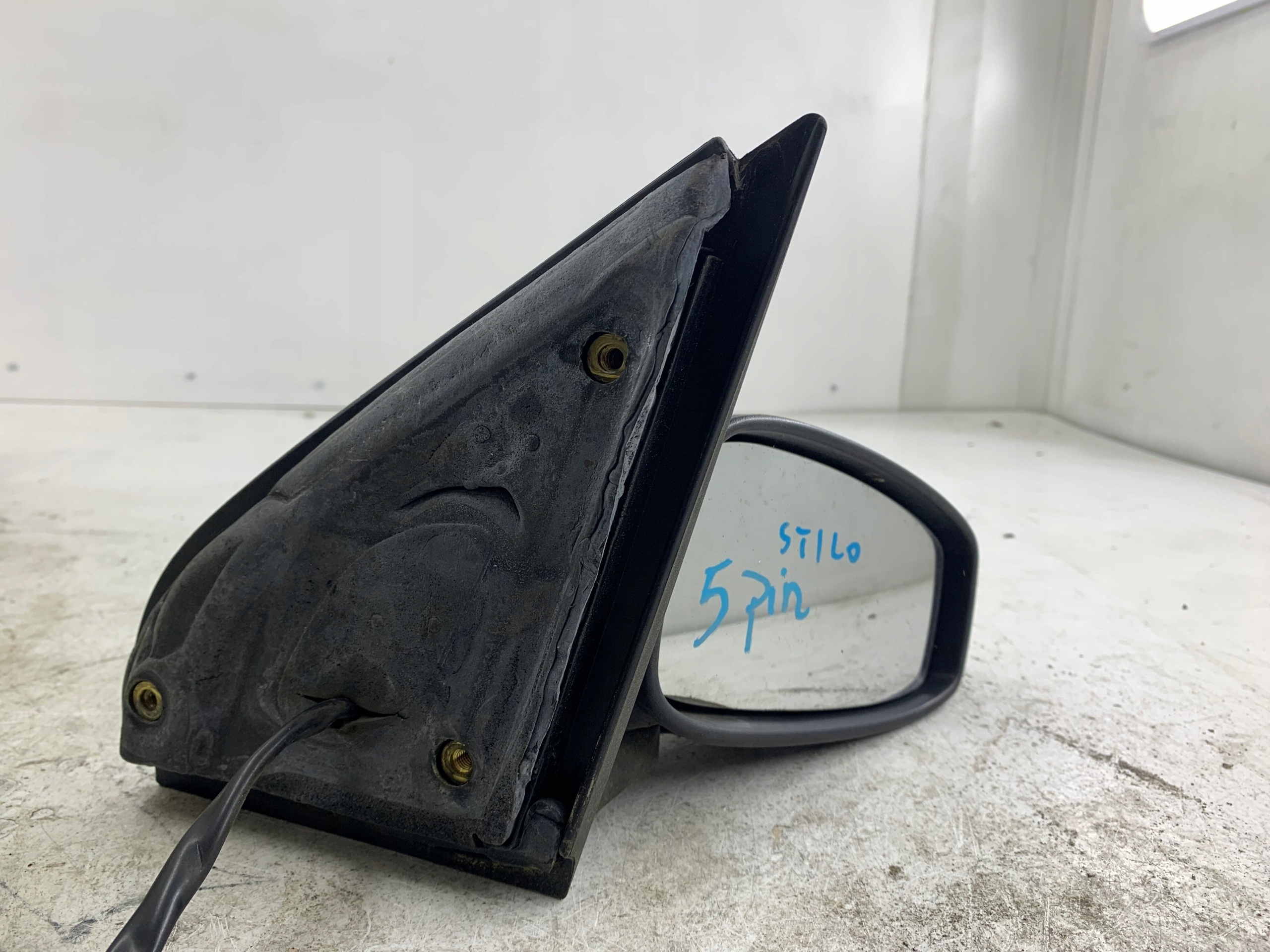 FIAT STILO mirror right silver 5 PIN
