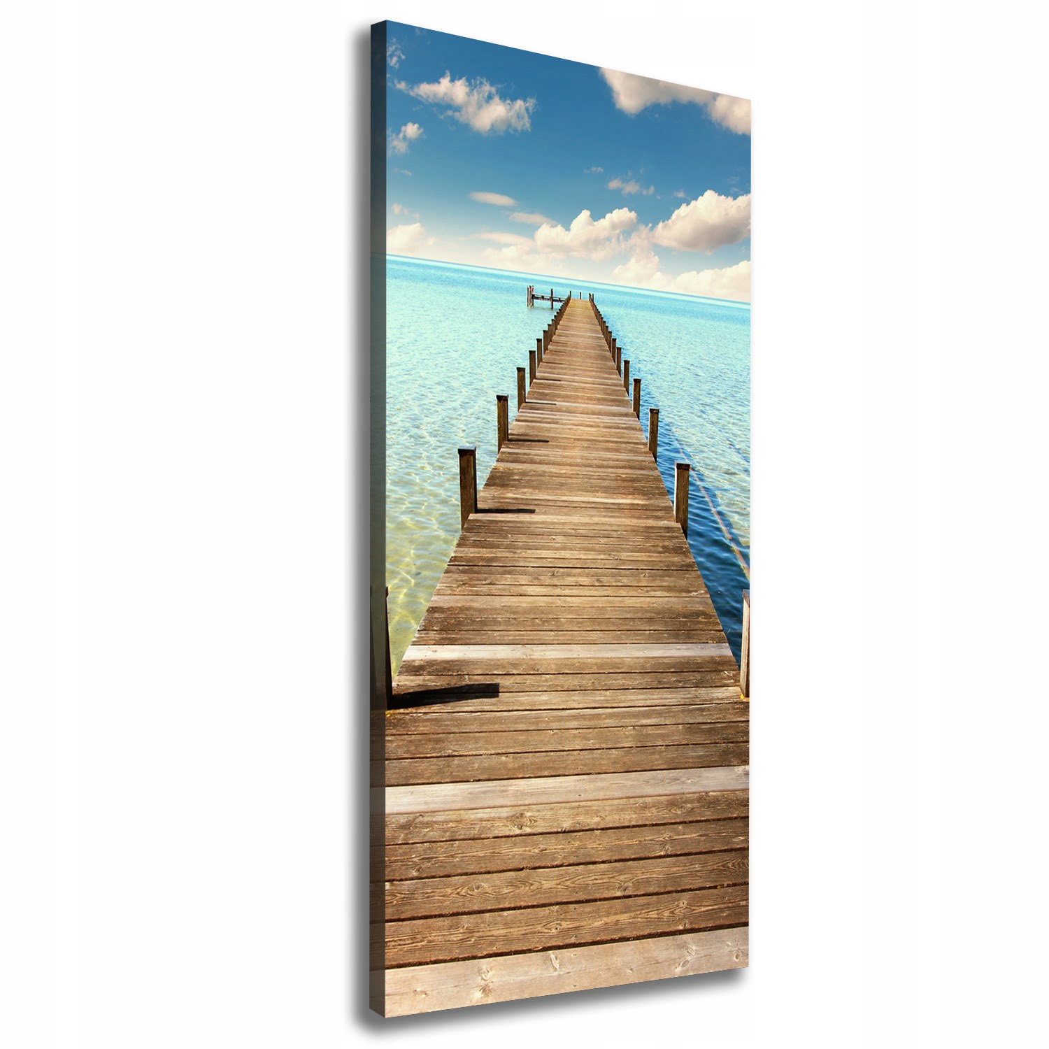 

Foto obraz na płótnie Drewniane molo 50x125 cm