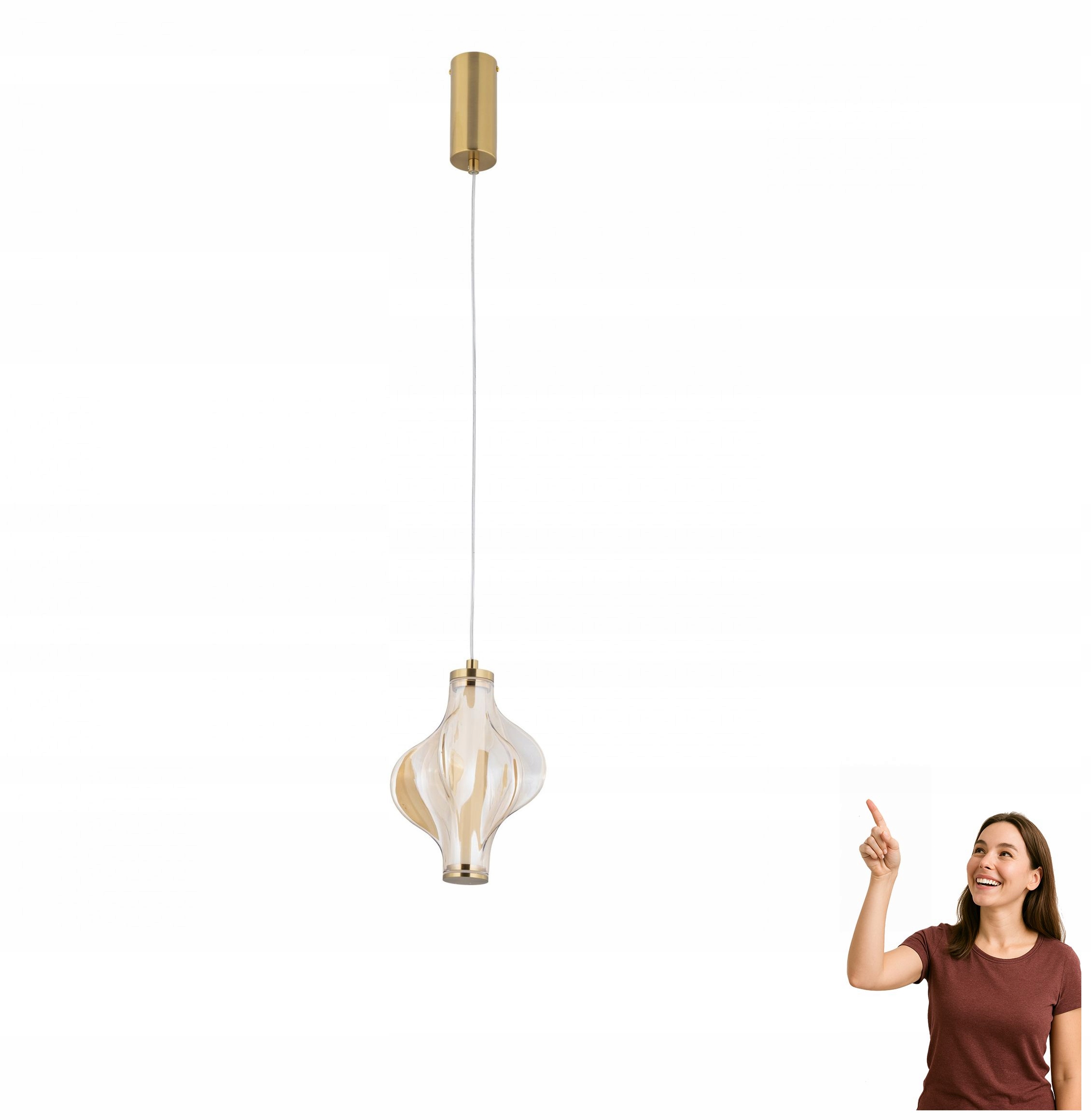Závesná Led lampa 8W Elva Brass 18212 Tk Lighting