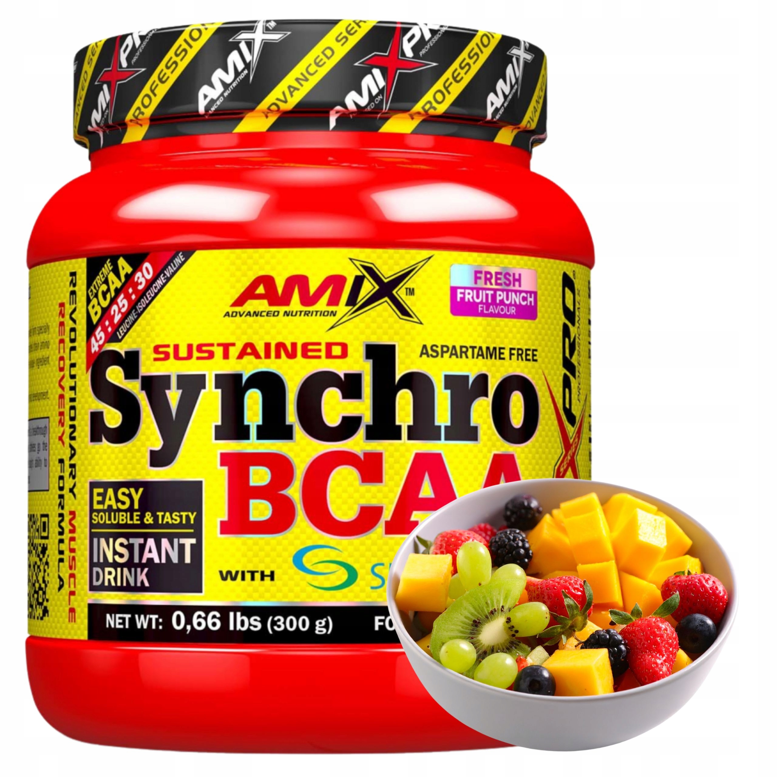 Bcaa na pití Aminokyseliny Regenerace svalů Sustamina L Glutamin Ovocný