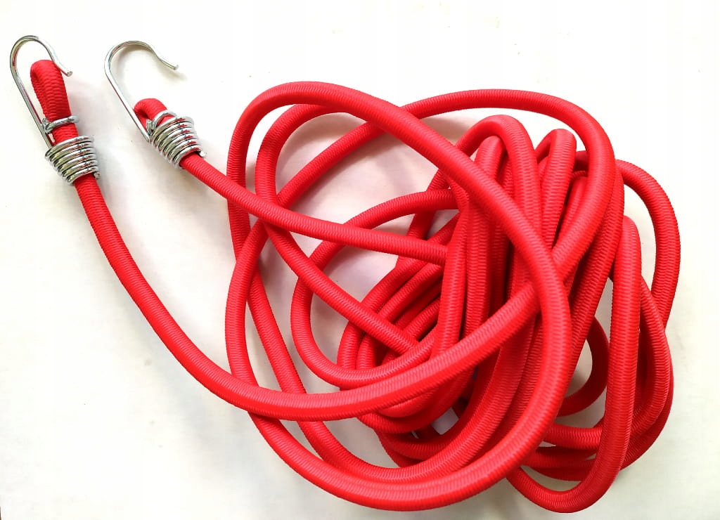 

Naciąg z linki elastycznej haki 100cm czerwony