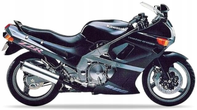 Samolepky Na Motocykl Juula Pro Kawasaki Zzr 600 1992 Černé H8