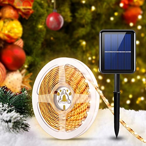 AMIR Solar LED Pasek Zewnętrzny 3m 180 LED Ciepły Biały IP65 Samoprzylepny — miniatura 2