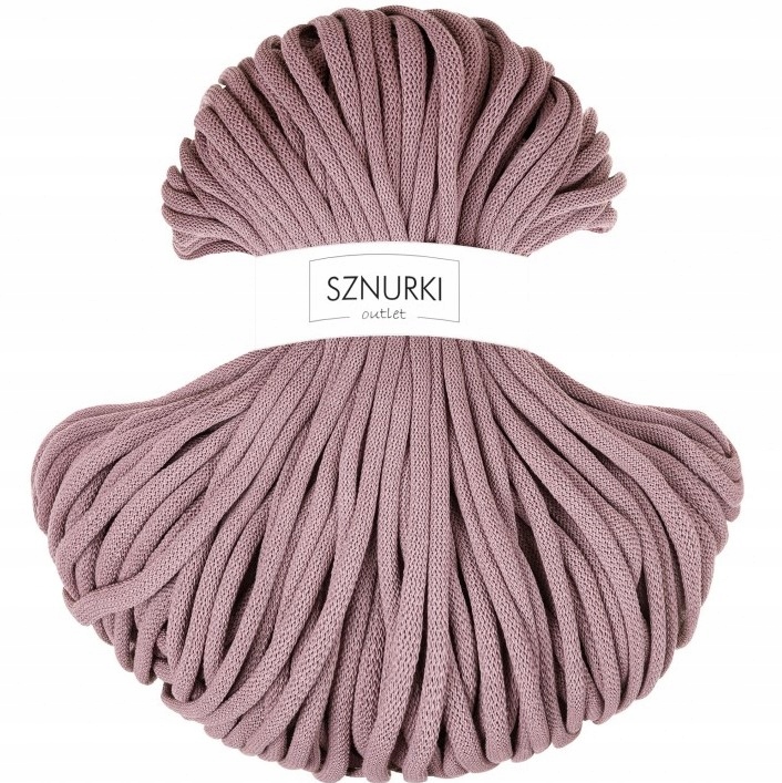 Sznurki Outlet Jumbo pleciony 9mm 100m Wrzosowy