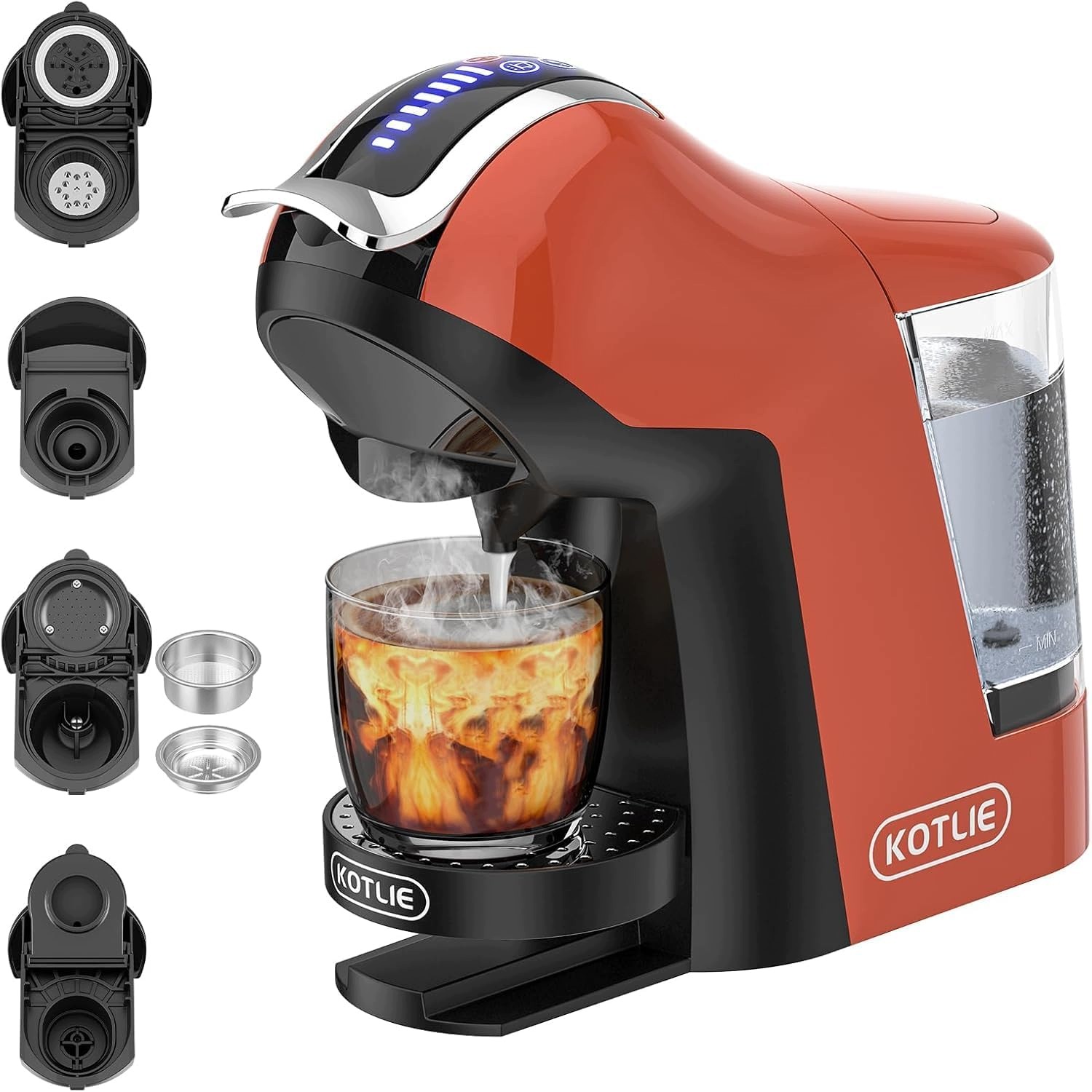 Kotlie 308B 5w1 Ekspres na kapsułki Nespresso Dolce Gusto mielona 1400W 548