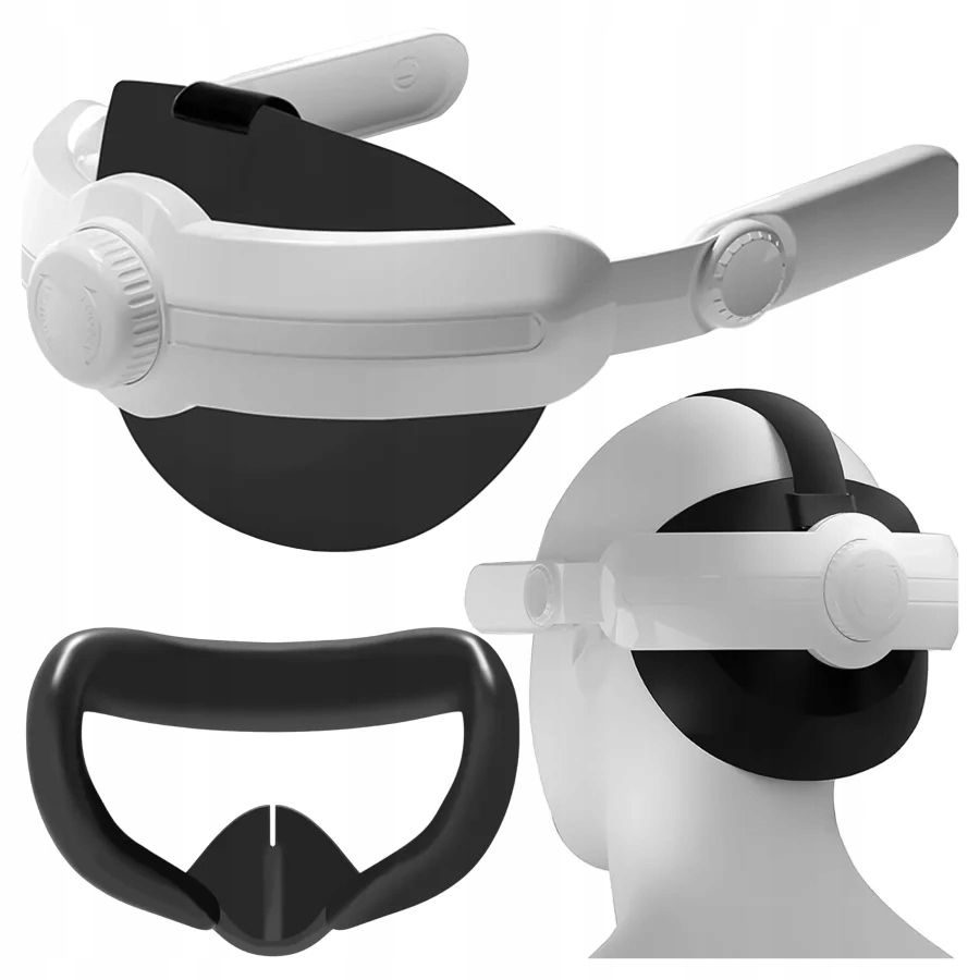 Pásek typu strap s regulací a komfortem pro Vr Meta Quest 3 nástavec na obličej