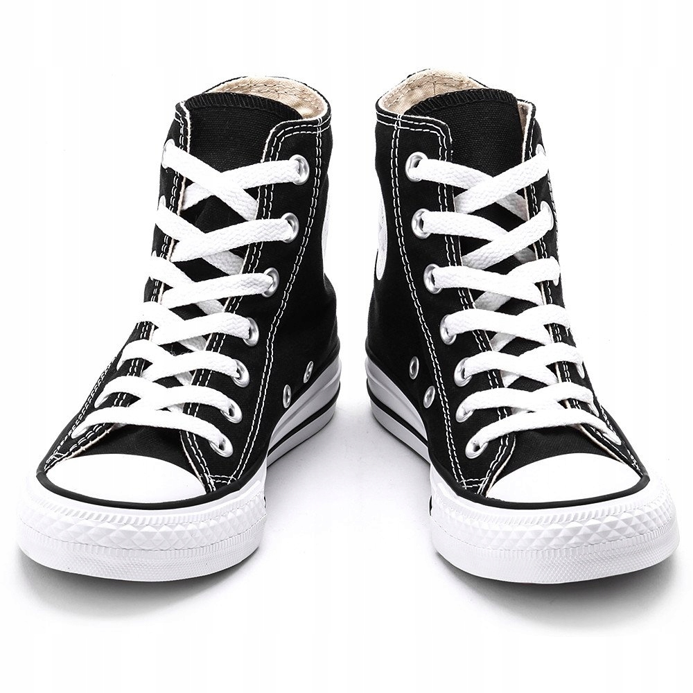 Converse buty trampki wysokie czarne All Star 41 Wzór dominujący bez wzoru