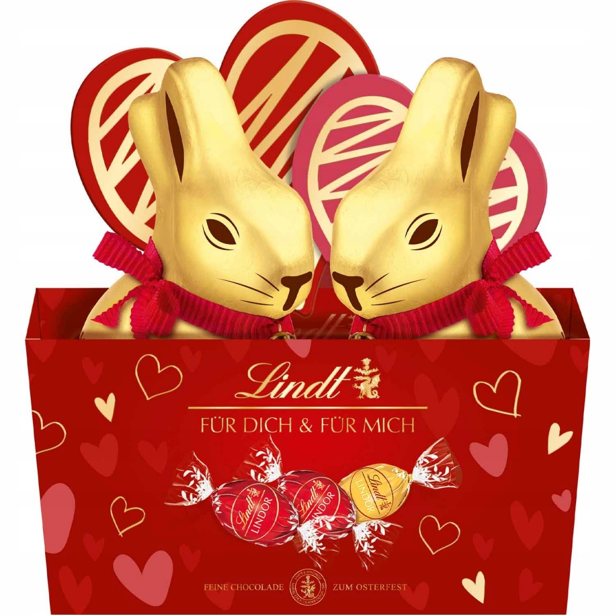 Levně Lindt Parka Velikonoční zajíčci s vejci a pralinkami Lindor 195 g