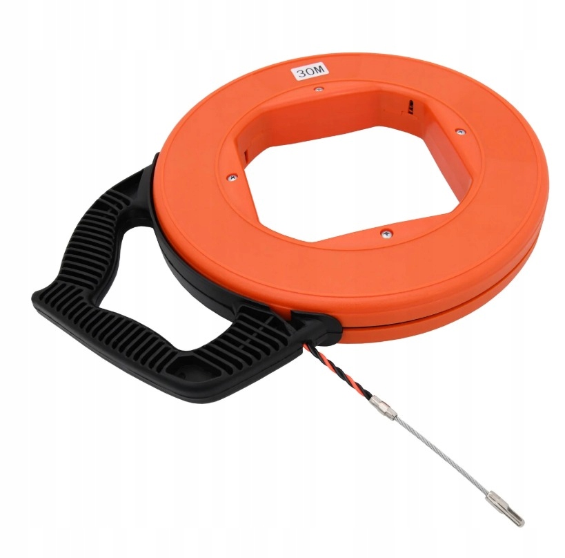 Dálkové Ovládání Lanko Pro Protahování Kabelů Ocelové Vlákno Skleněná Kazeta Ø 4 MM 30 M