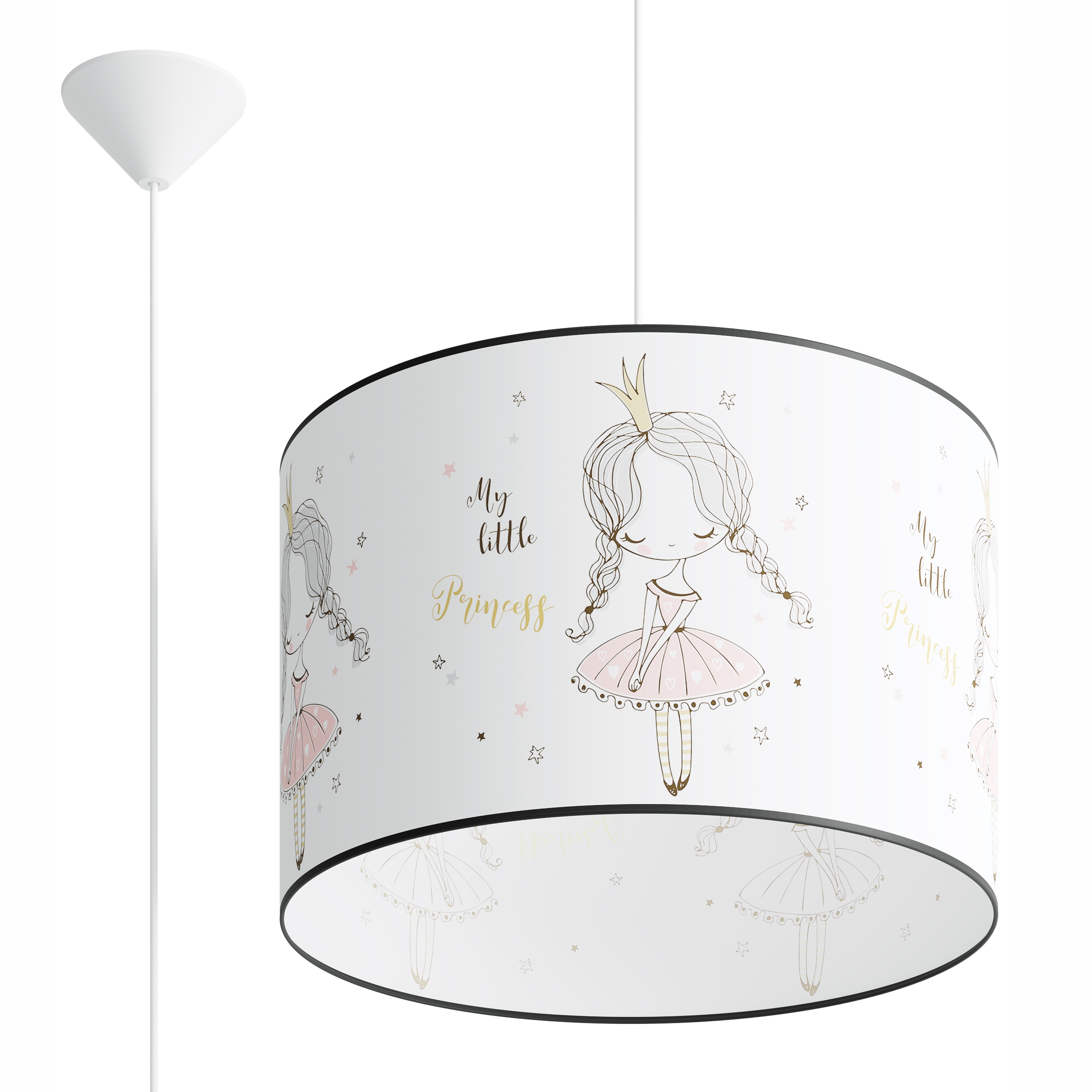 

Lampa wisząca Princess 40 różowa dla dziewczynki