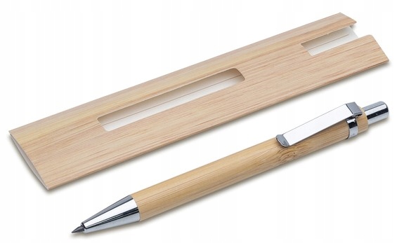 

Bambusowy Wieczny Długopis Ołówek Bez Grafitu