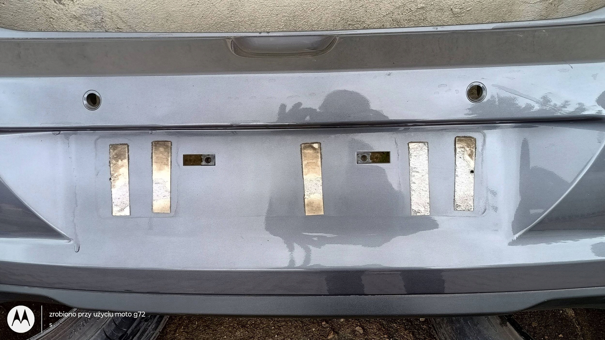 HYUNDAI I20 II V3G bumper rear part rear complete PDC 2014