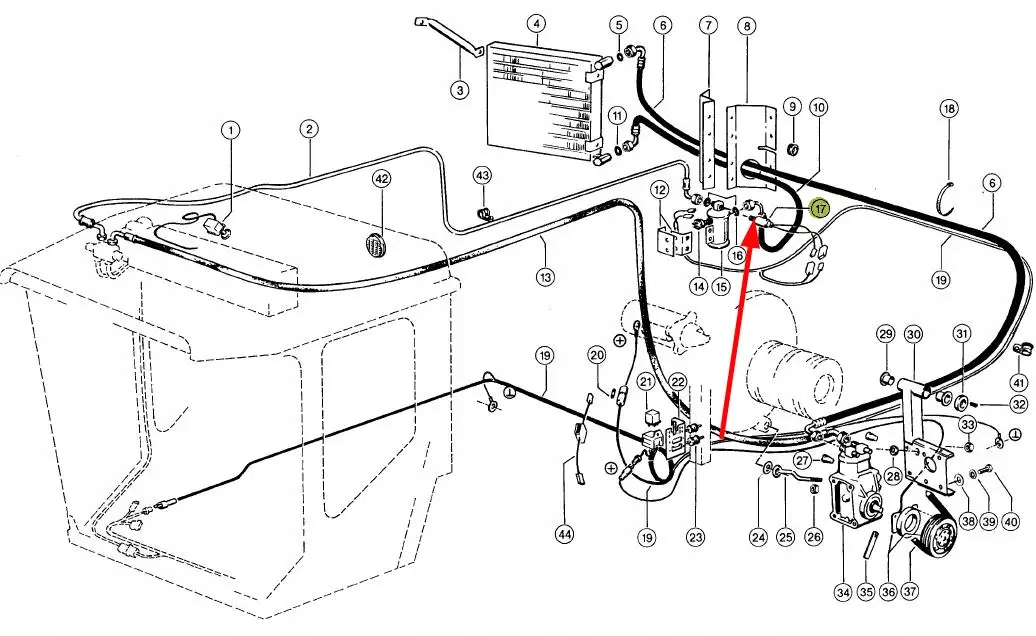 014692.0 Przewód elektryczny klimatyzacji Producent części Claas