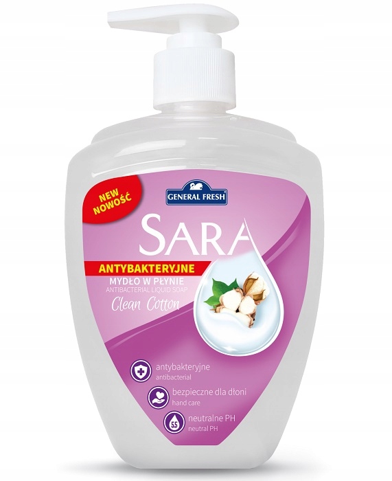 

General Fresh Sara mydło w płynie Bawełna 500 ml