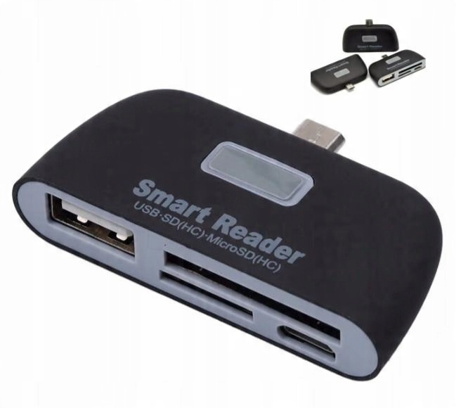 

Czytnik Pendrive, Micro Usb, Otg, Micro Sd, Hub