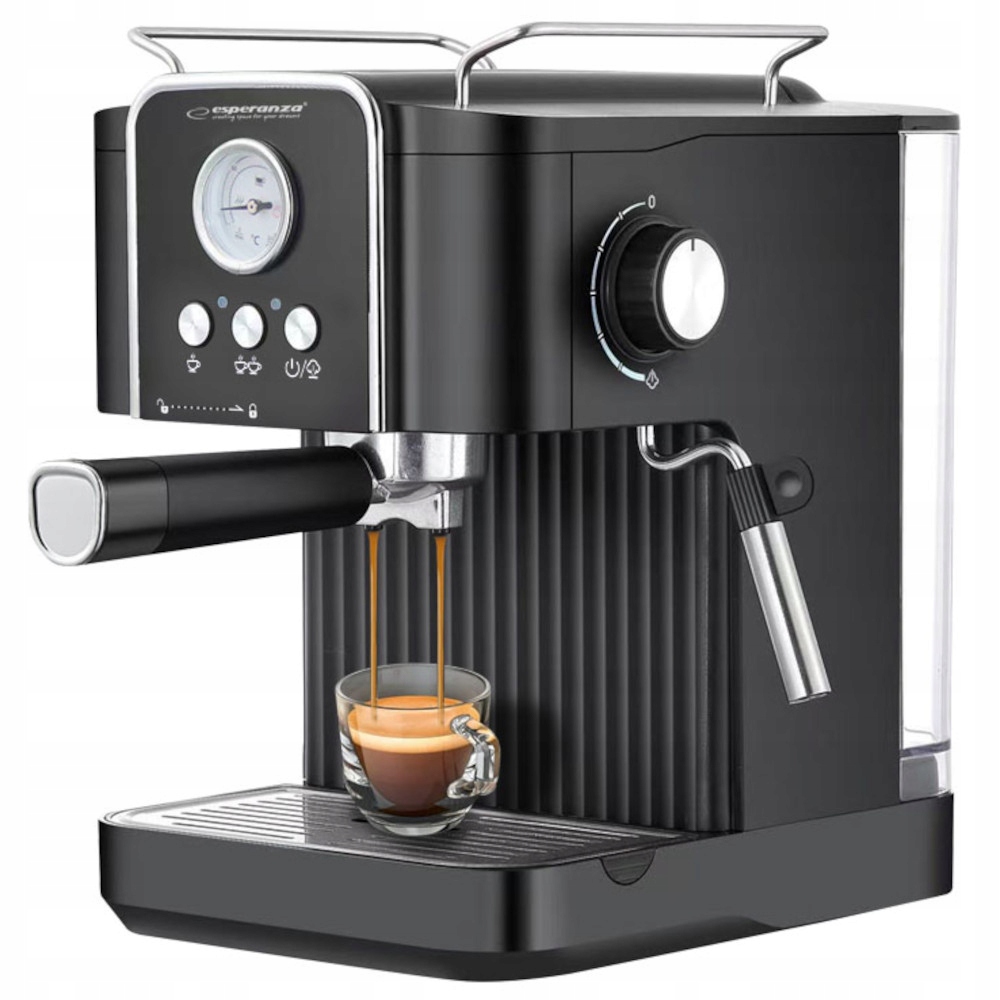 Ekspres do kawy ciśnieniowy kolbowy, spieniacz, termometr, 20bar 1.8L 850W