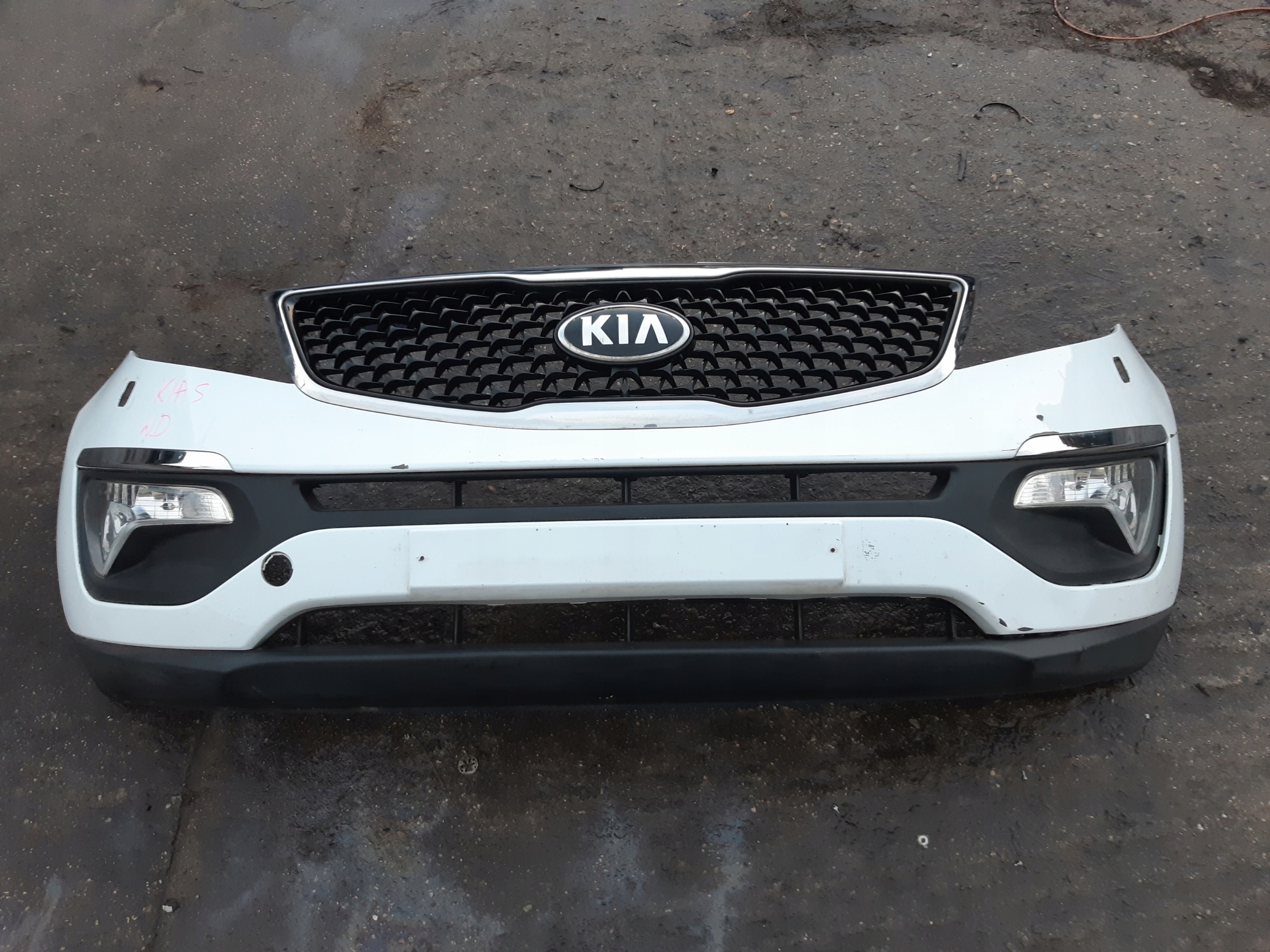 KIA SPORTAGE III WD ZDERZAK PRZEDNI GRILL PRZÓD ATRAPA 10-15 KOMPLETNY