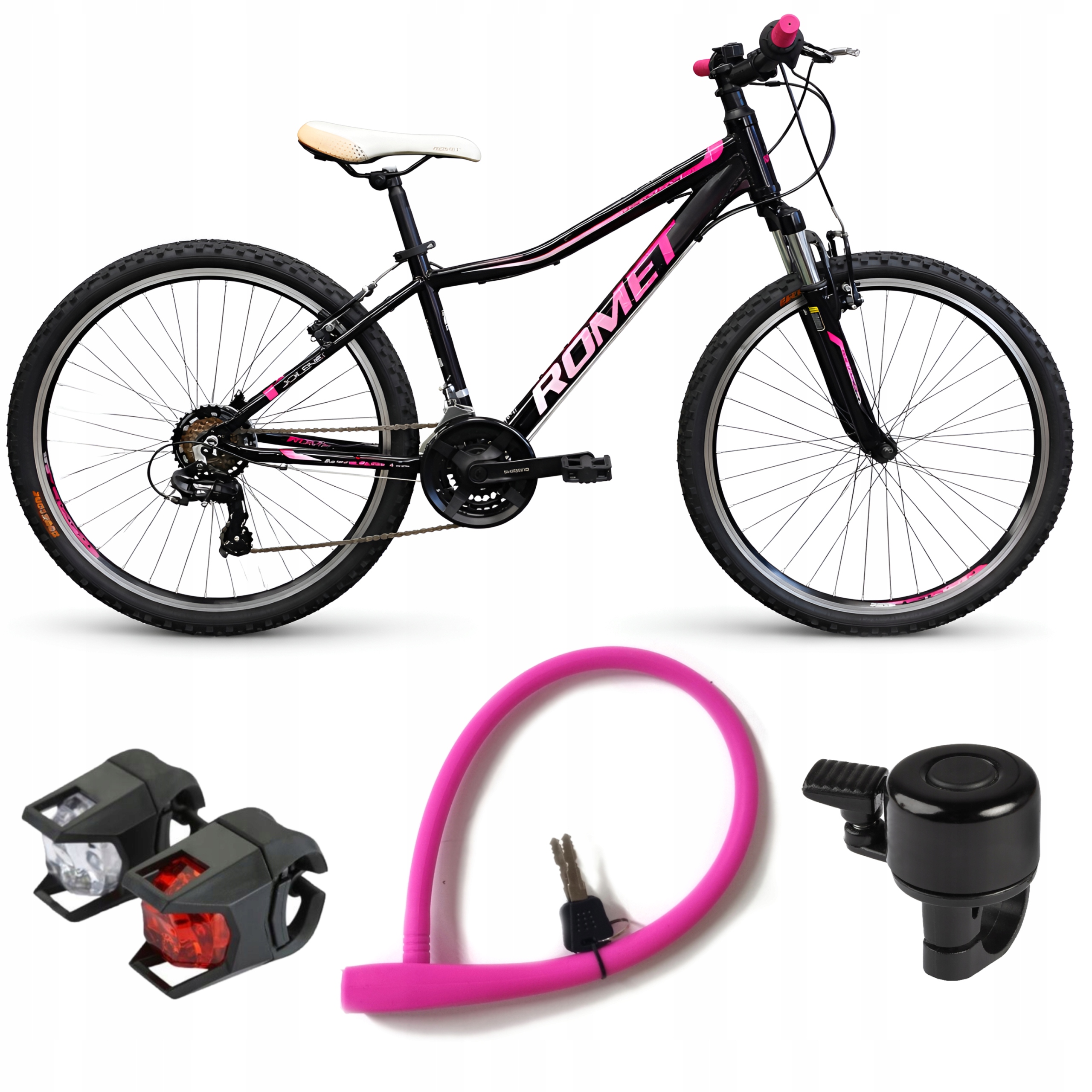 Damski Rower Górski MTB26" Romet Jolene 6.0 rama aluminium 15"(S) Dodatki