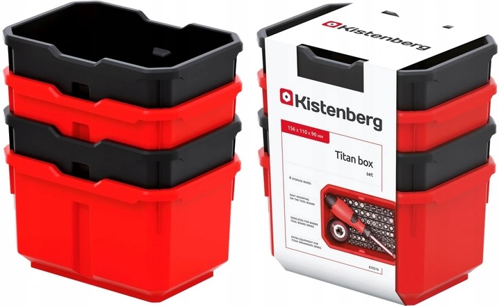 

Pojemniki Do Tablicy Titan Kuwetki Kistenberg 4EL