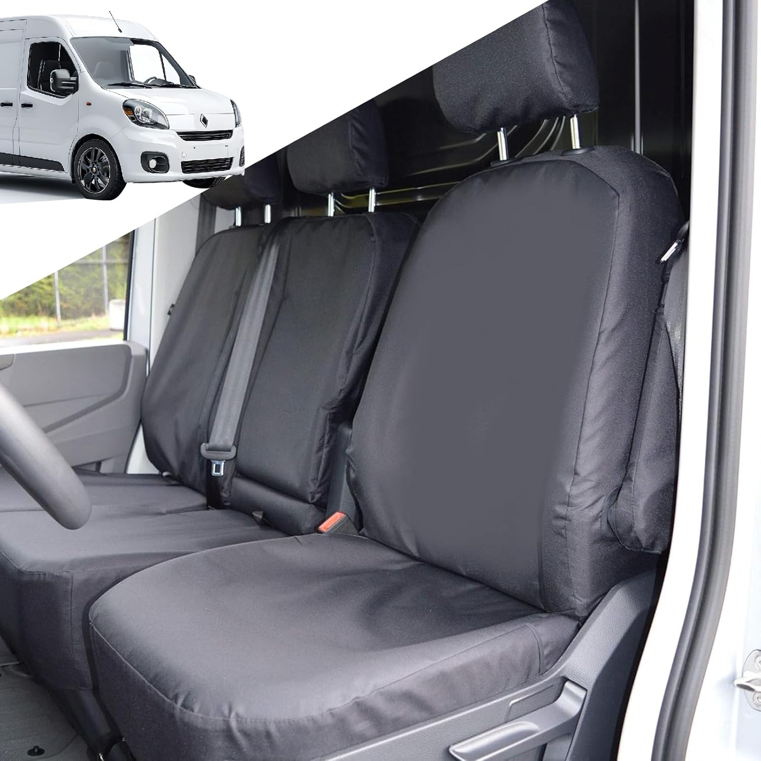Poťahy na sedadlá Vw Transporter T5 2003-2022 Jojocy komplet 8 ks 600D