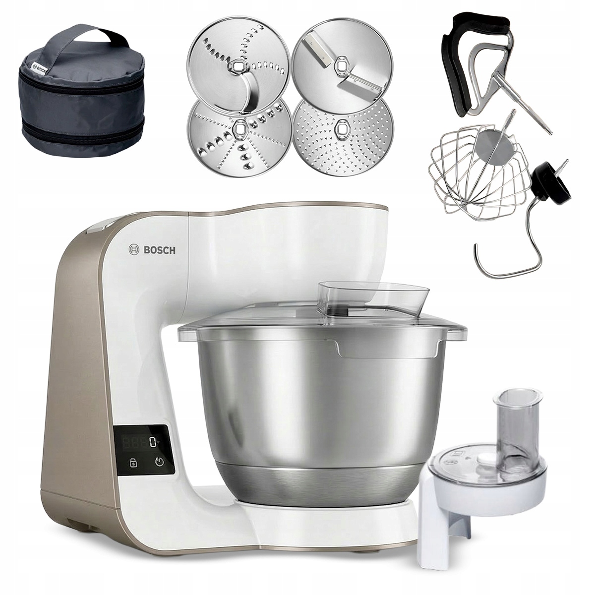 Robot planetarny Bosch MUM5XW10 1000W Timer Wbudowana Waga Misa 3,9L